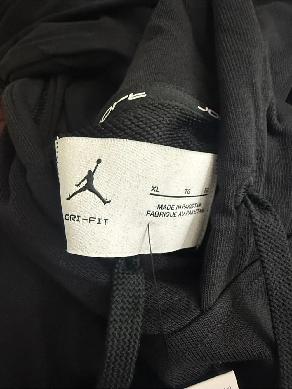 Jordan Sports Black Pullover Hoodie with White Jumpman